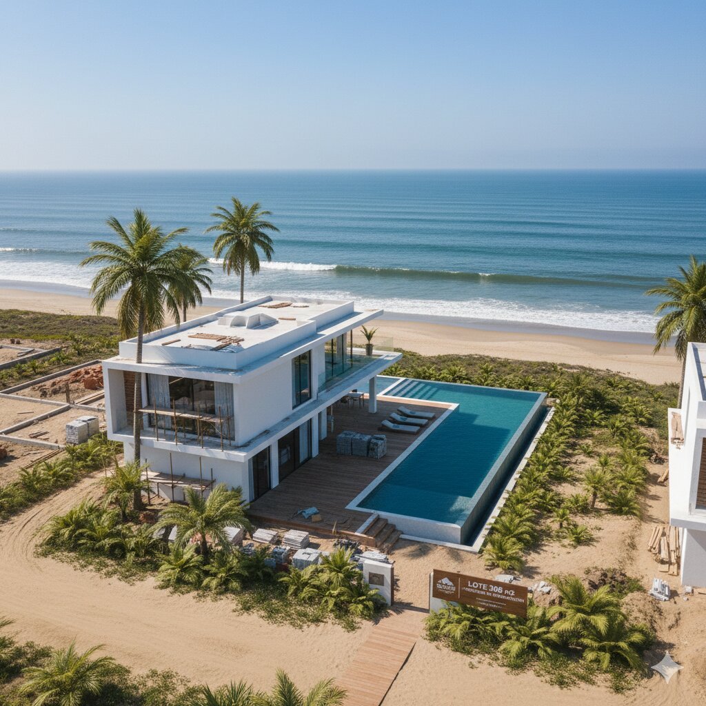 Lote residencial casa playa 160m²